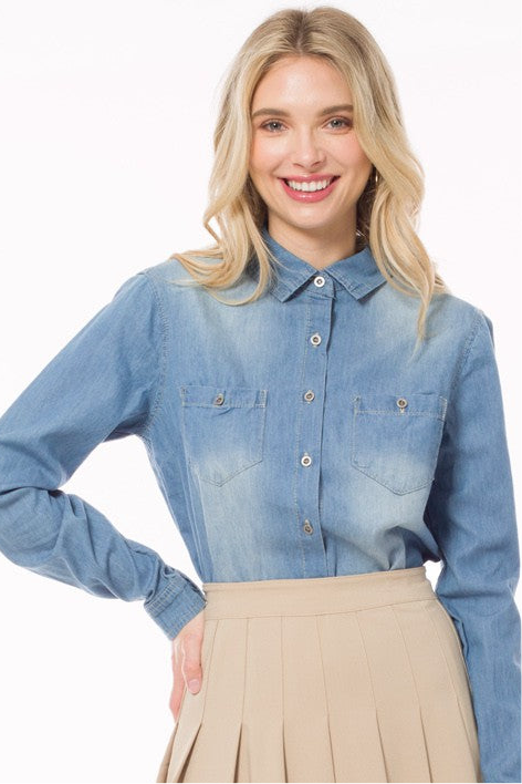 Chambray Top