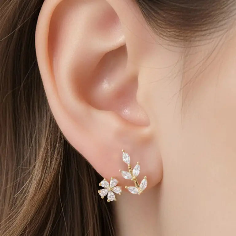 Flower Leaf Earrings