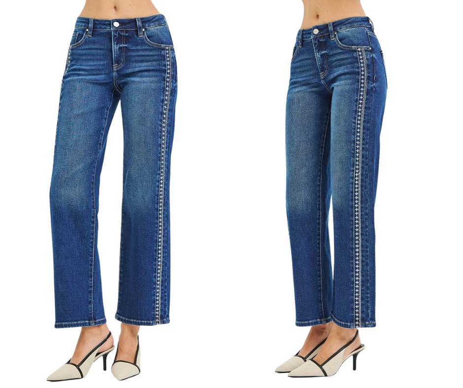 Risen Embroidered Jeans
