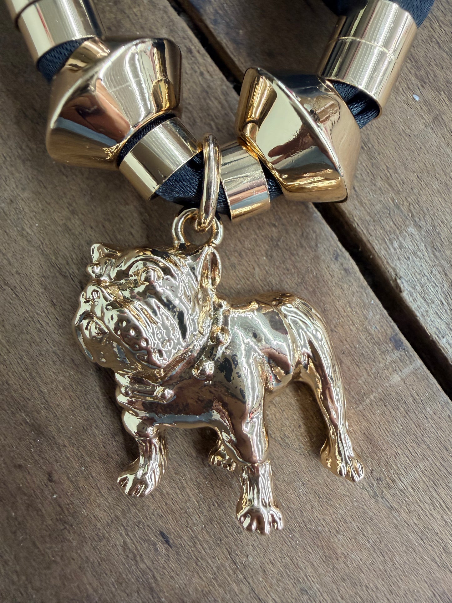Bulldog Scarf Necklace