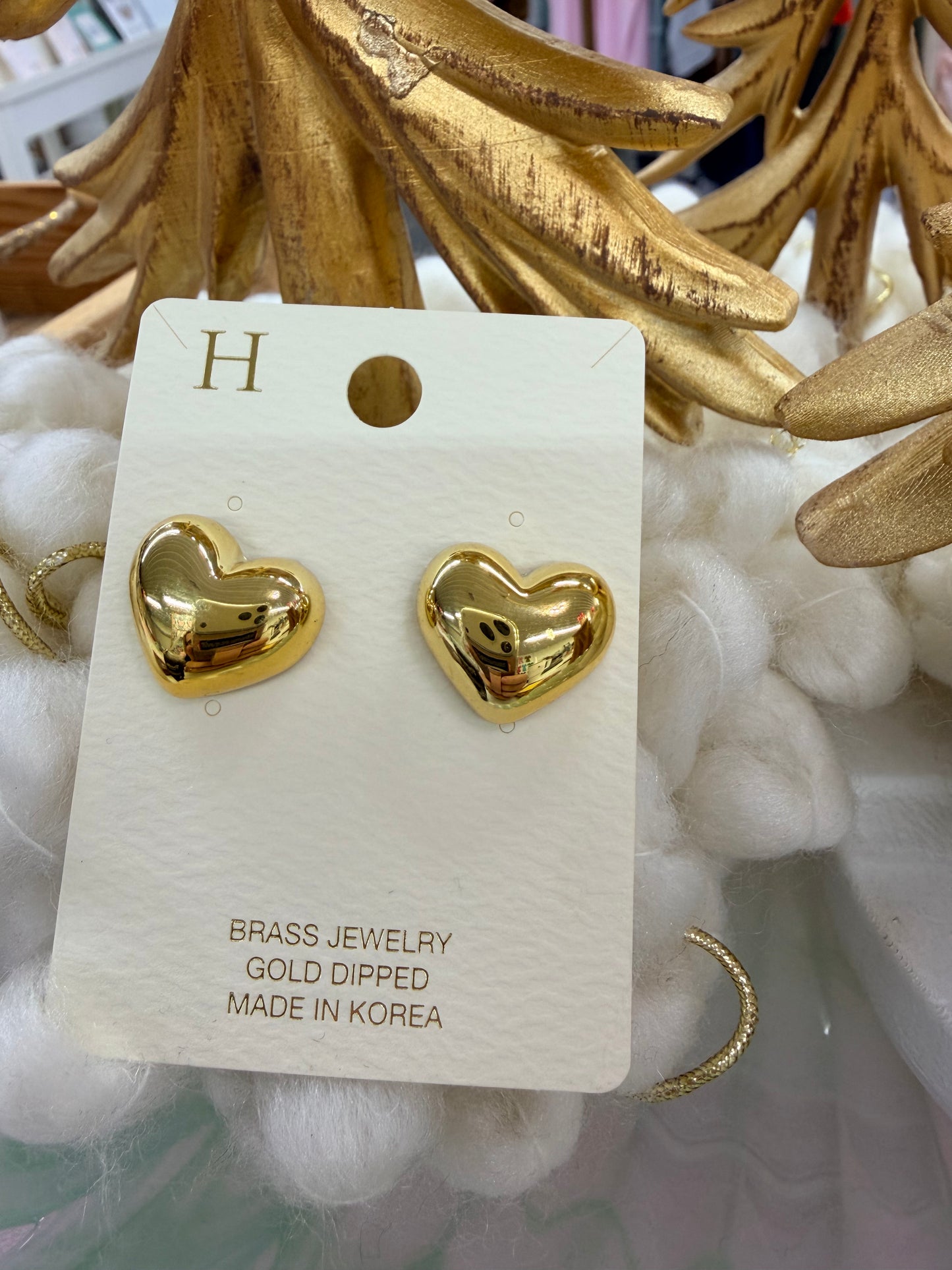 Heart Stud Earrings