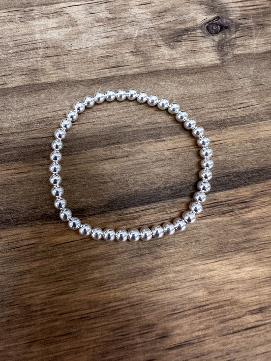 Silver Bead Bracelet