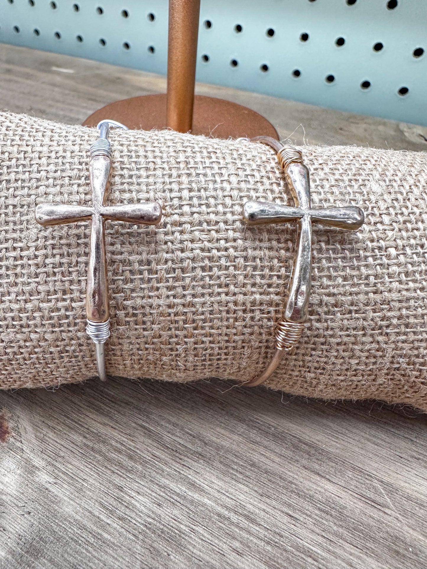 Wrapped Cross Bracelet