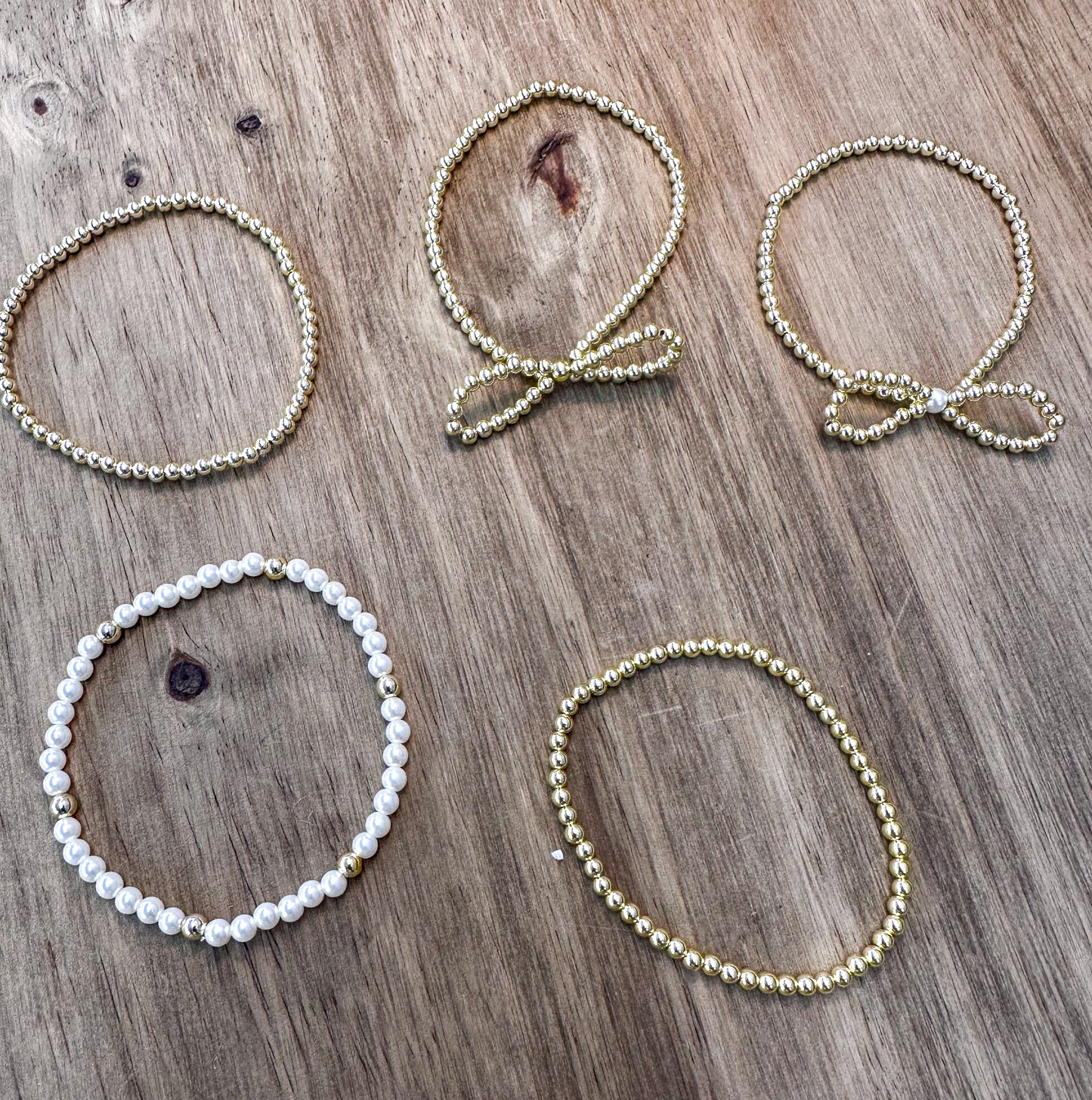 Gold Beaded Bracelet