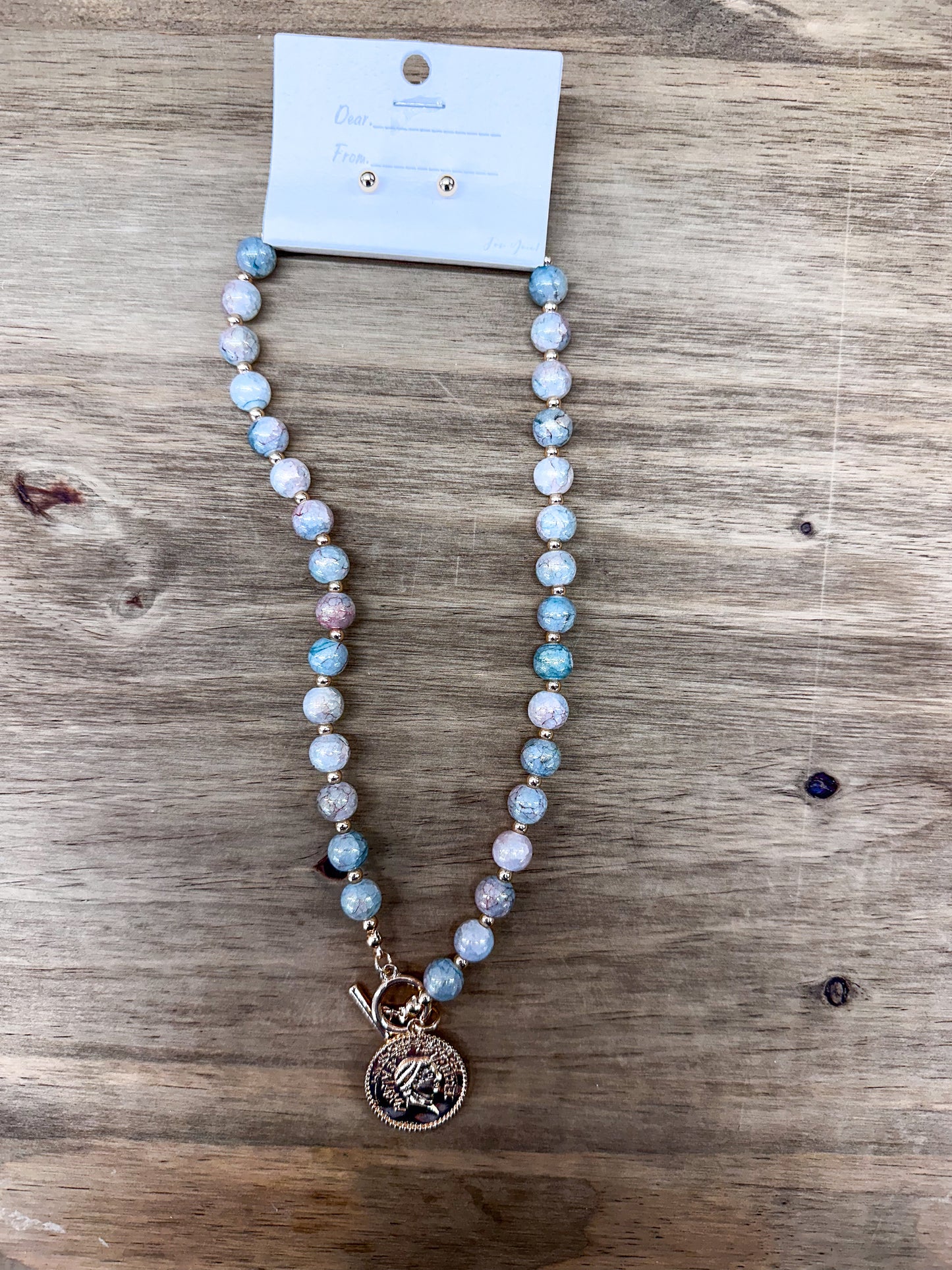 Ball and Coin Necklace