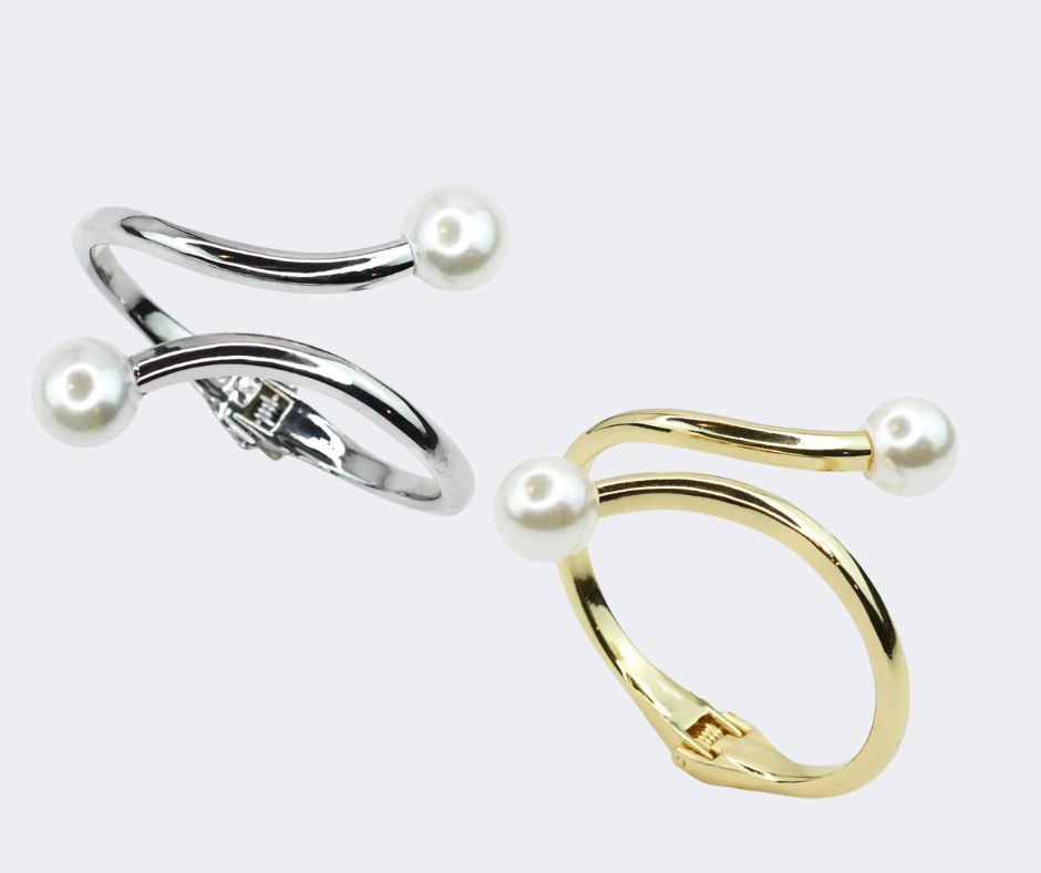 Double Pearl Bangle