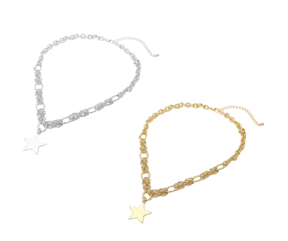 Hammered Star Necklace