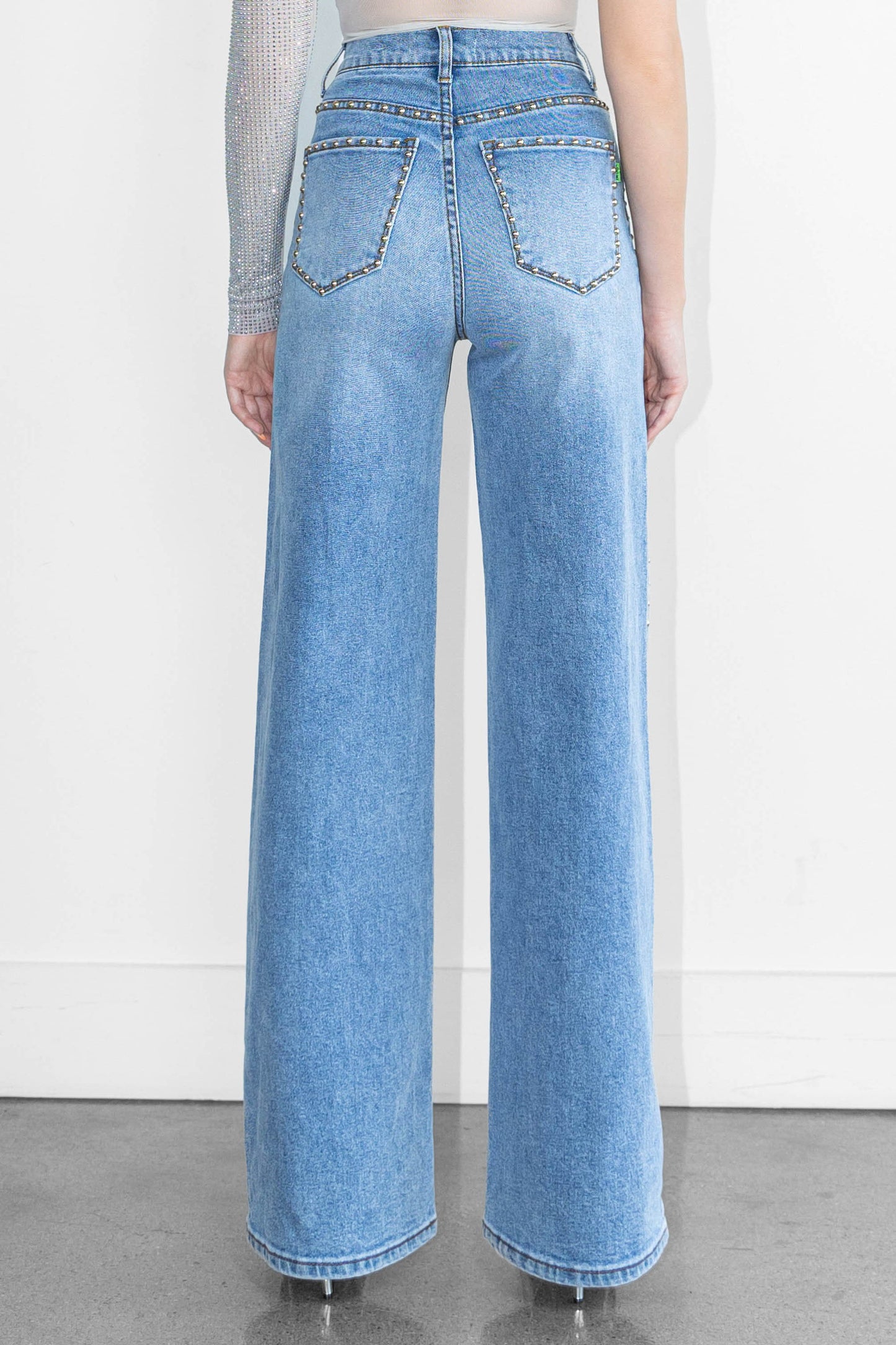 Vibrant Studded Jeans