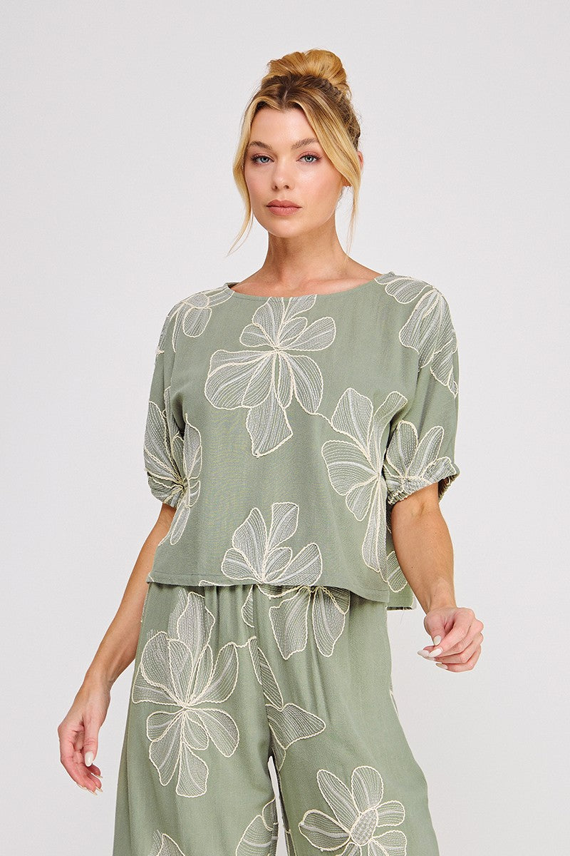 Sage Dolman Top