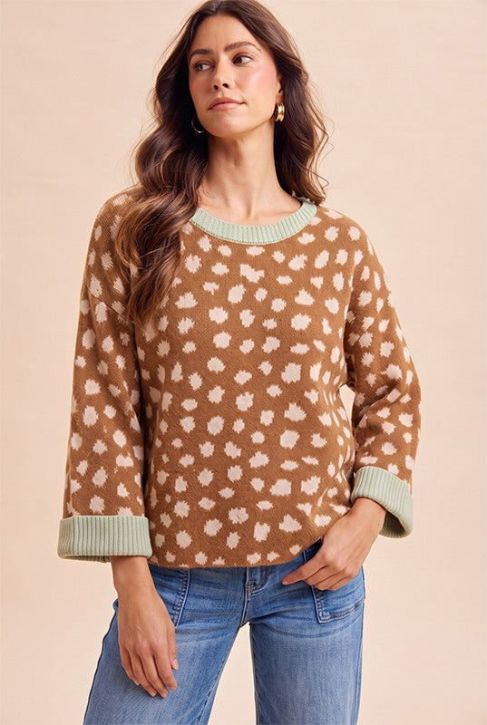 Deer Print Sweater