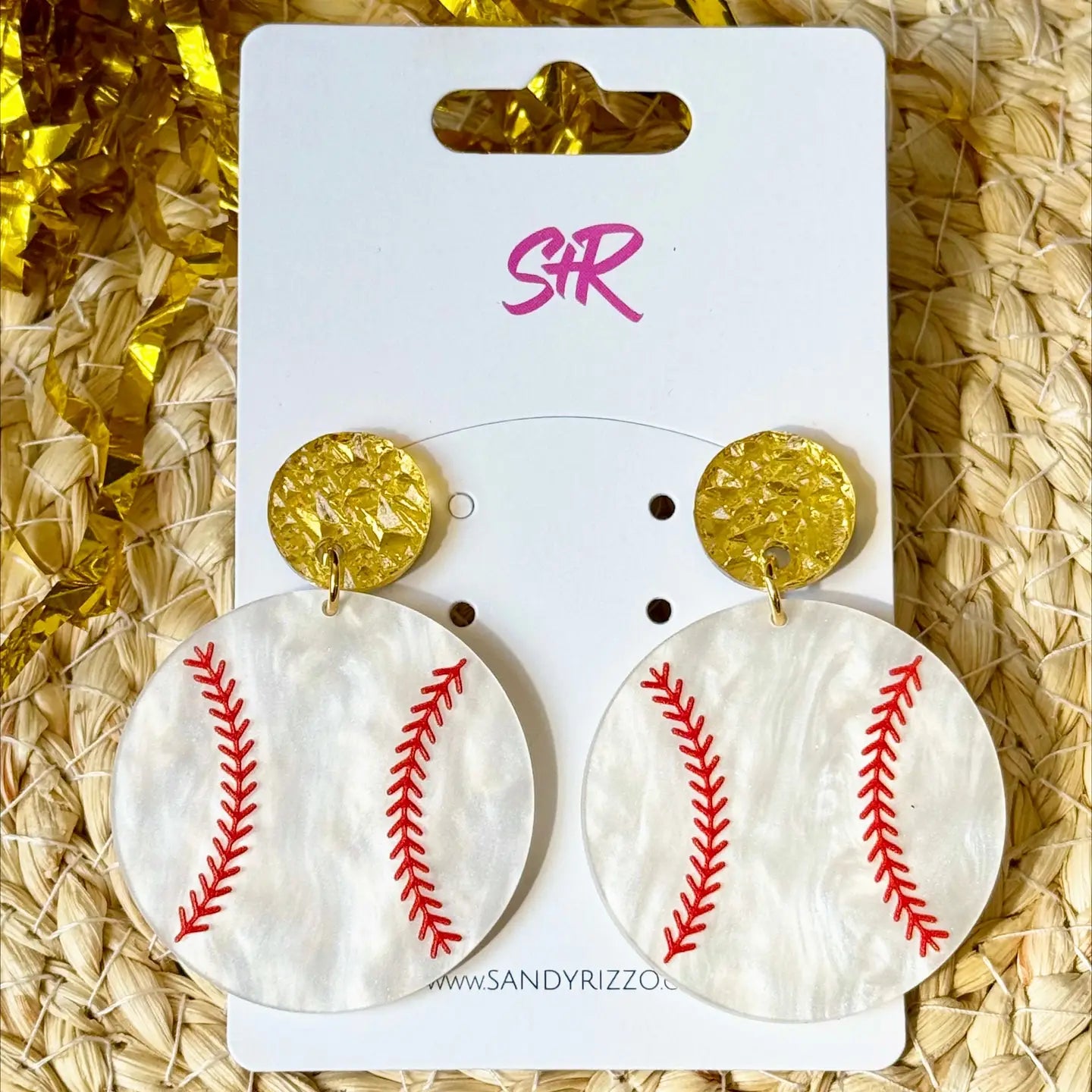 Baseball Earrings