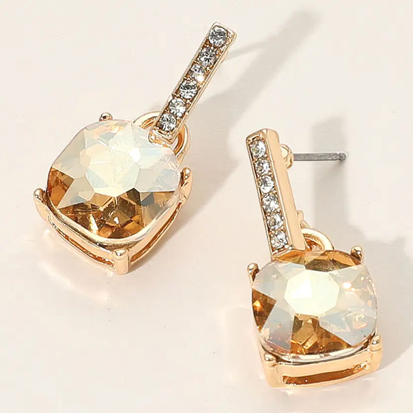 Square Stone Earrings