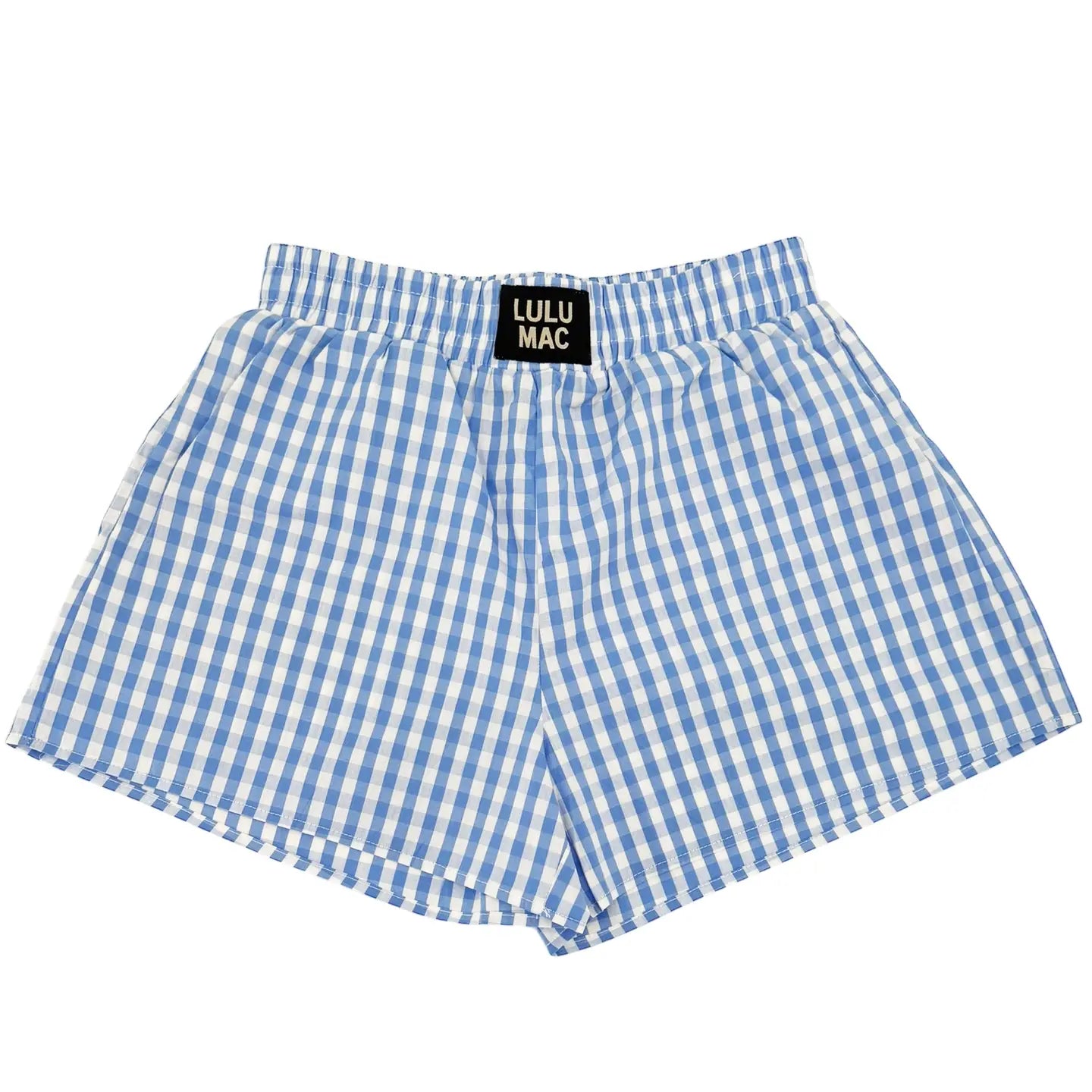 Blue Gingham Shorts