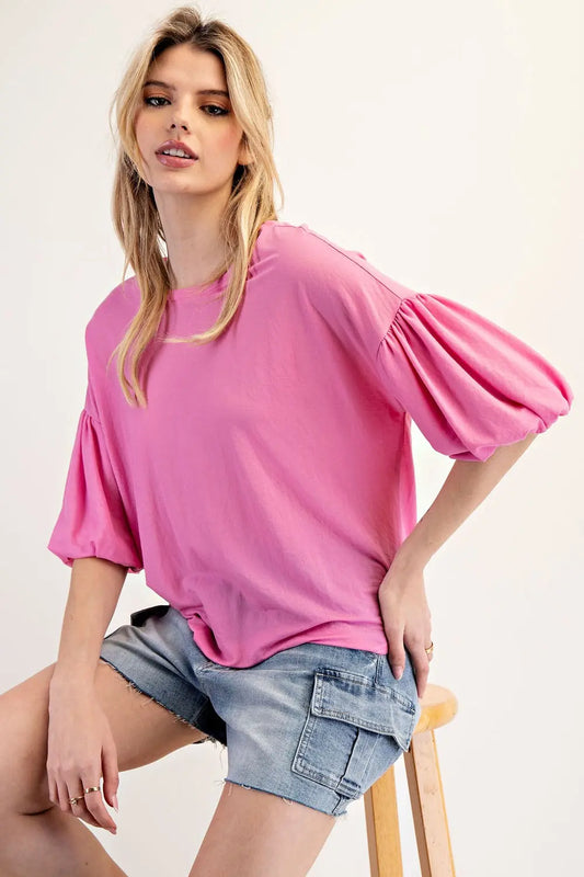 Bubble Pink Top