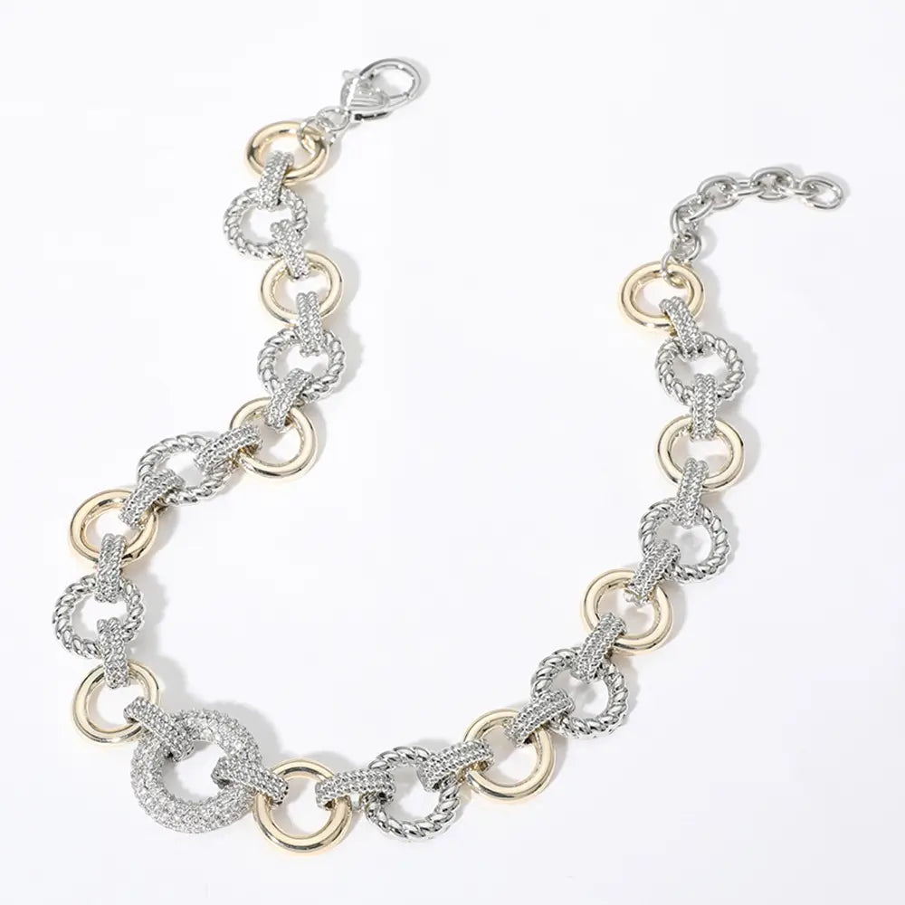 Paved Ring Necklace