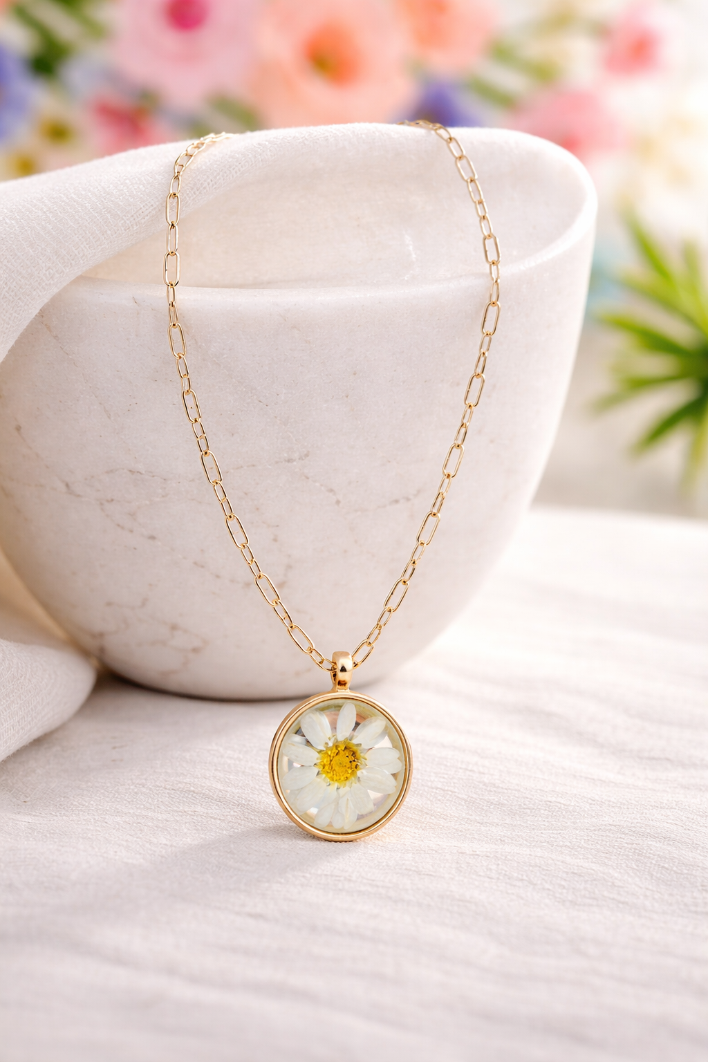 Dry Flower Necklae