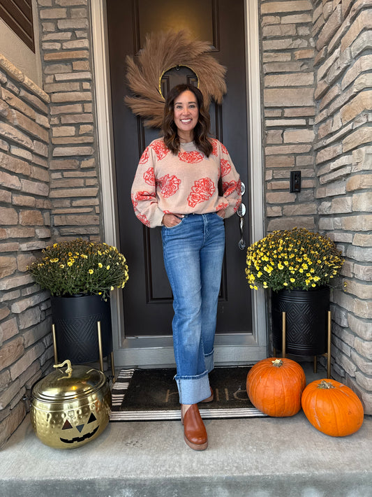 Floral Sweater