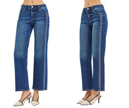 Risen Embroidered Jeans