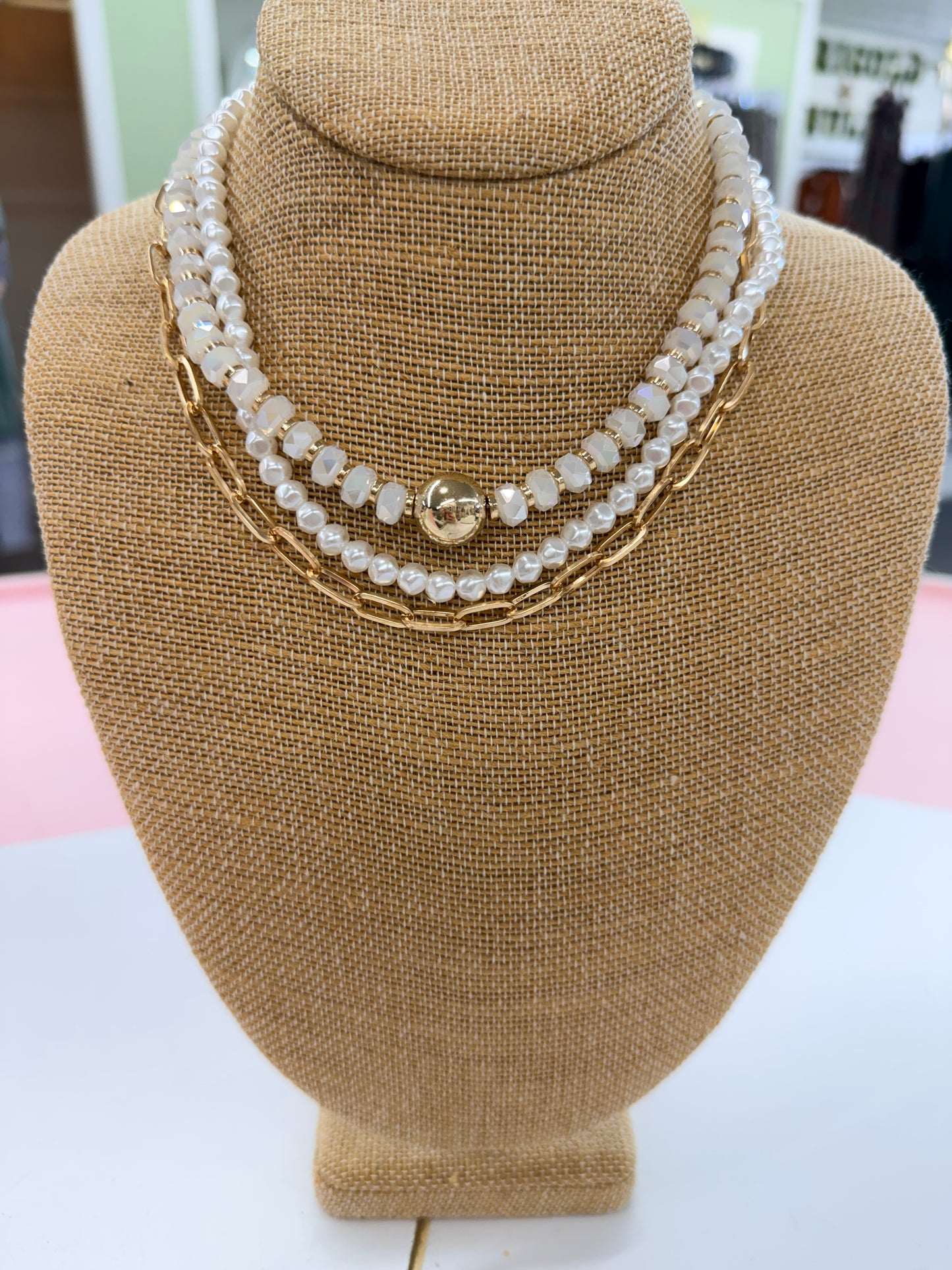 Pearl & Gold Necklace