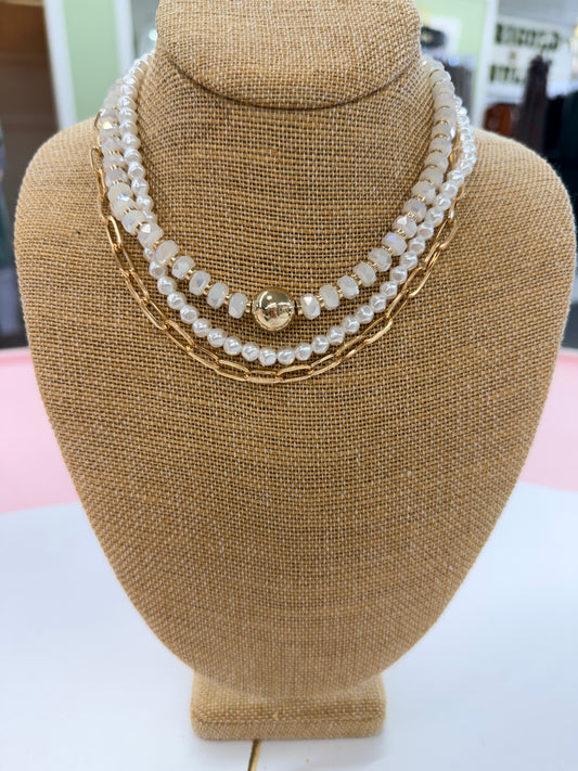 Pearl & Gold Necklace