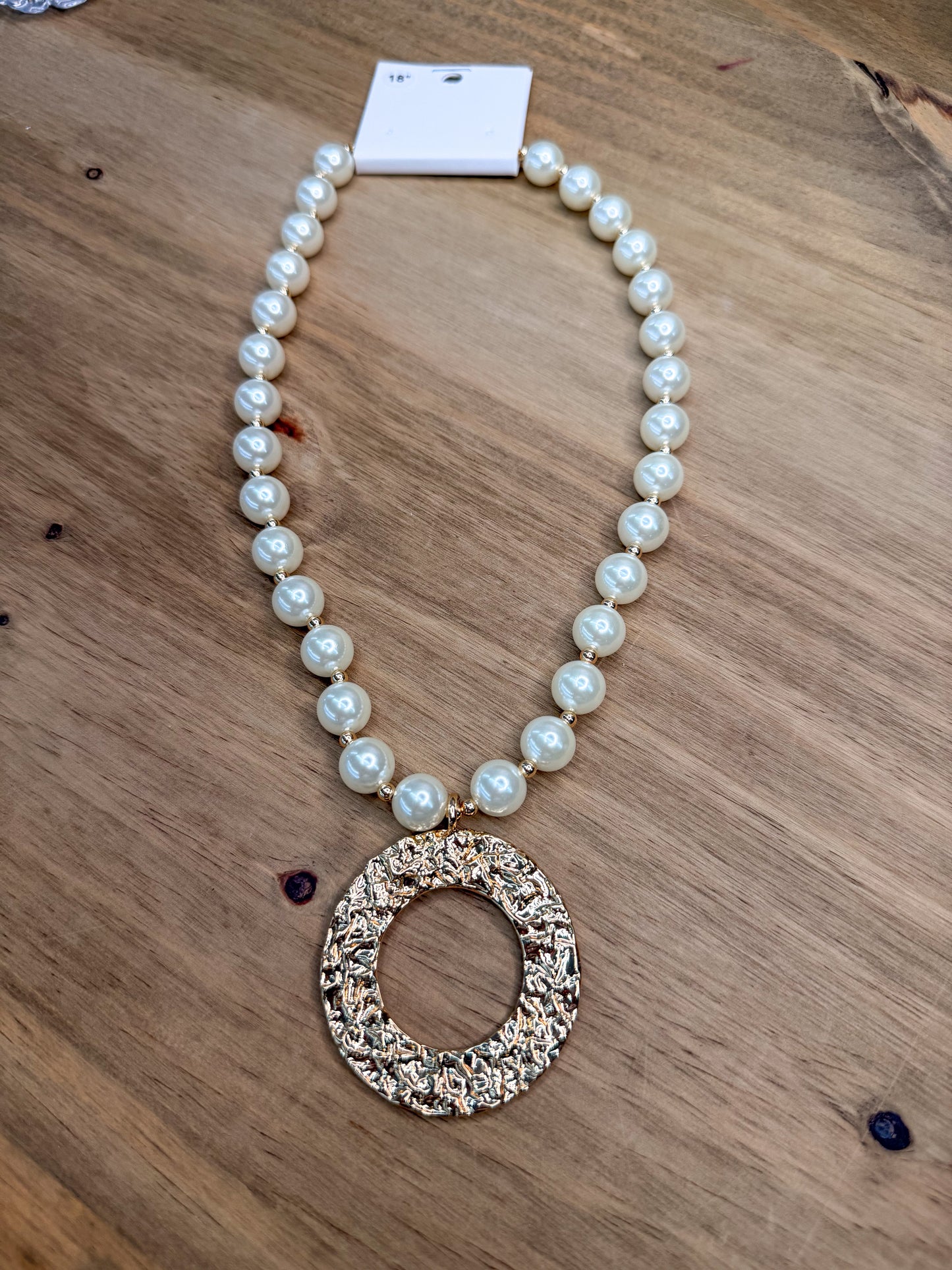 Hammered Circle Necklace