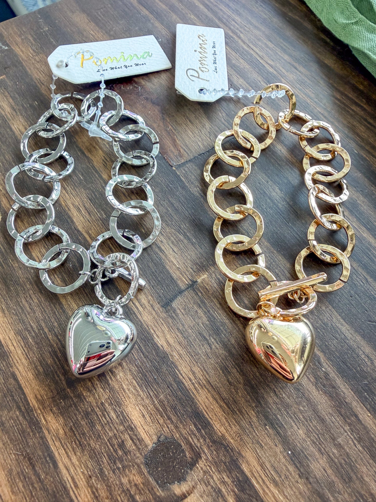 Heart Chain Bracelet