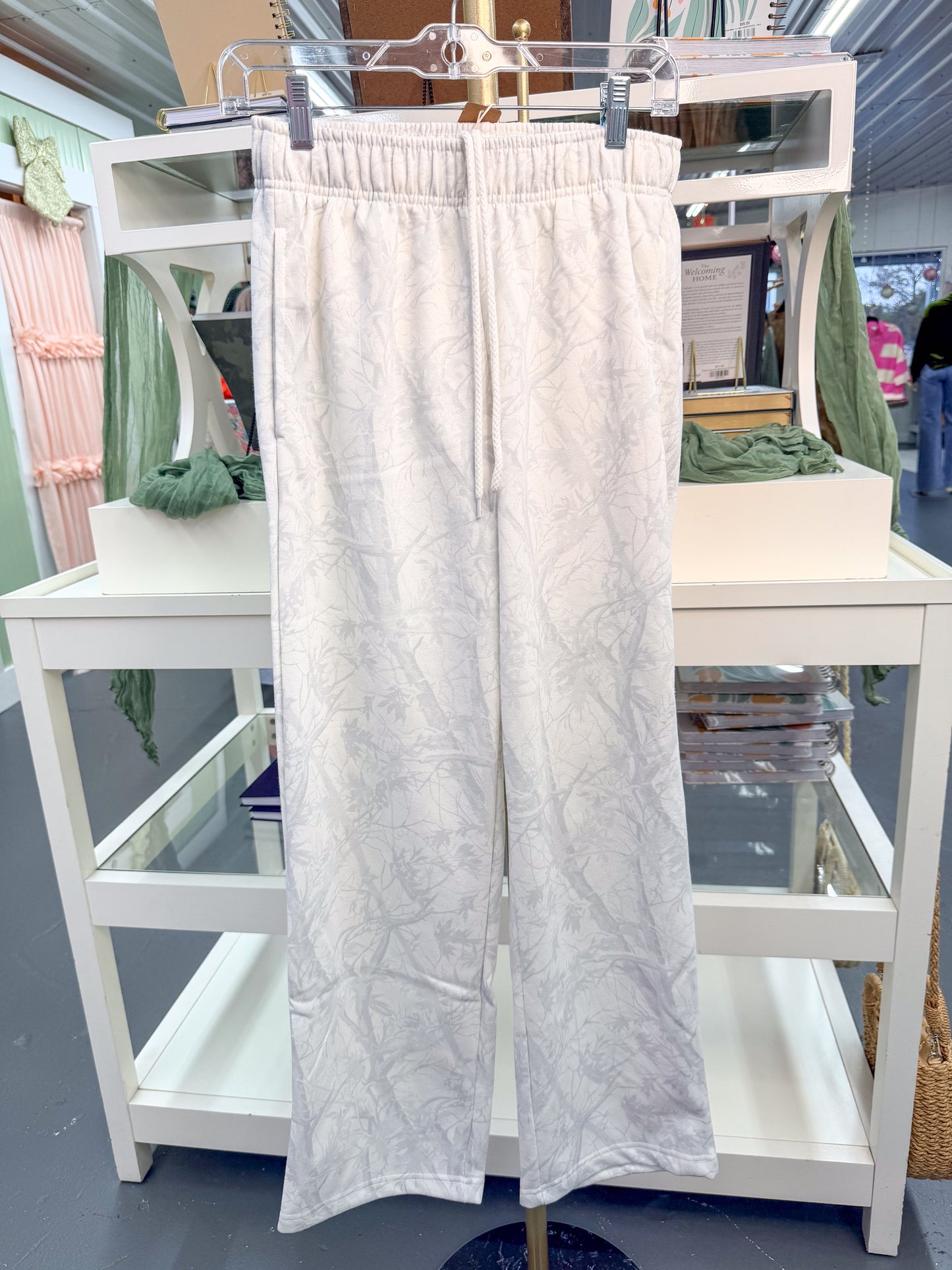 White Camo Sweatpant