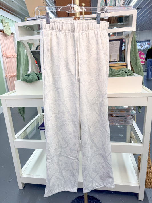 White Camo Sweatpant