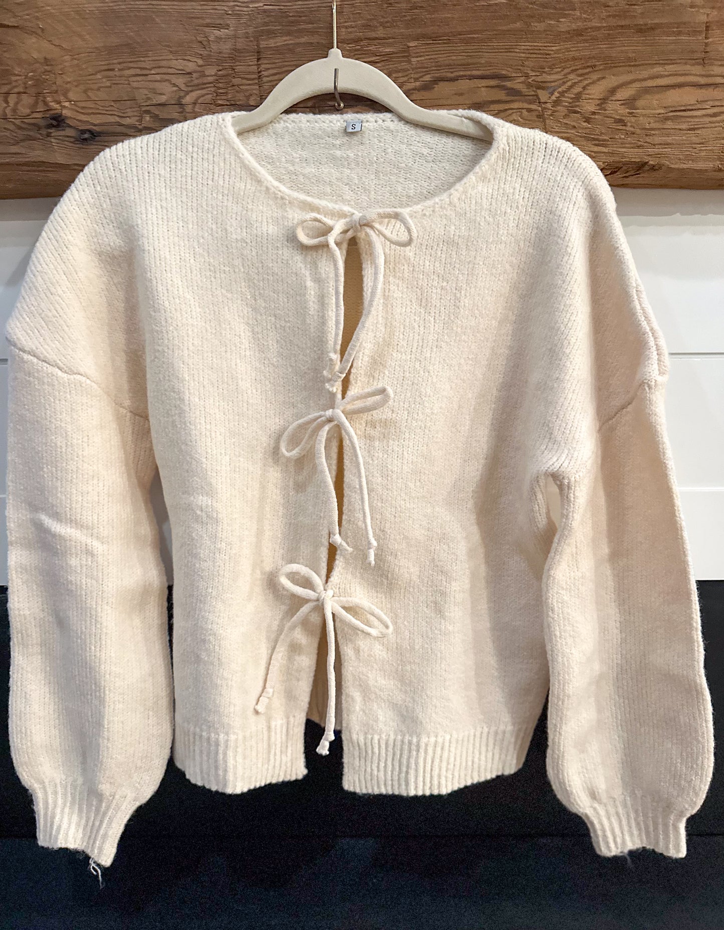 Tie-up Cardigan Sweater