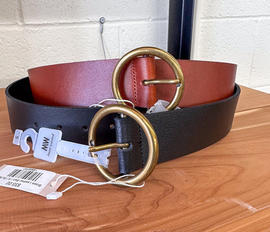 Brass Leather Belt