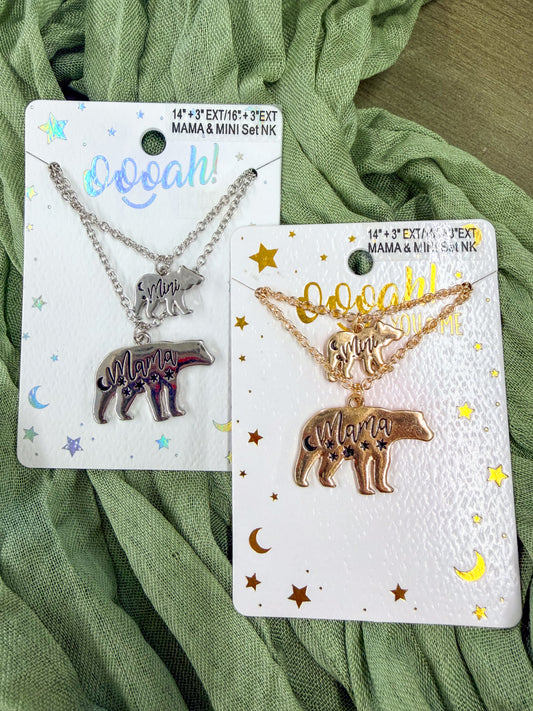 Mama and Mini Bear Necklaces