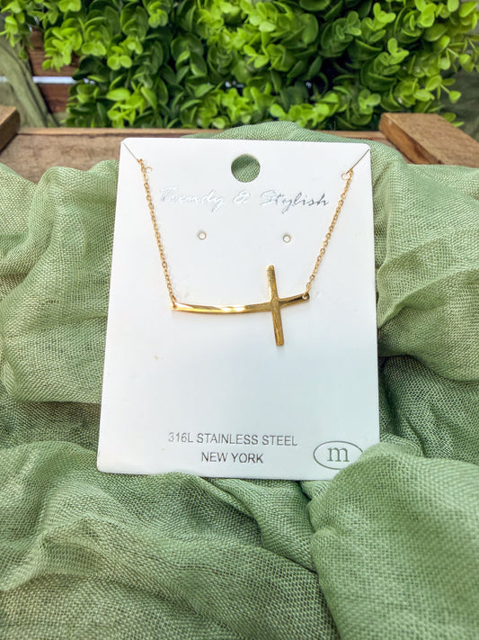 Lacy Cross Necklace