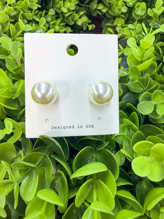 Large Pearl Earrings