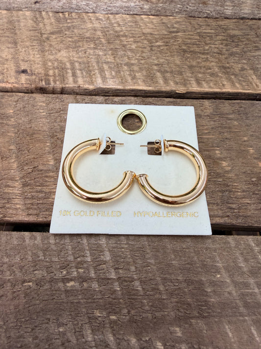 Jean Hoop Earrings