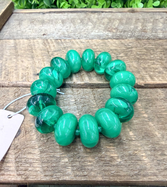 Sugar Beads Green Bracelet