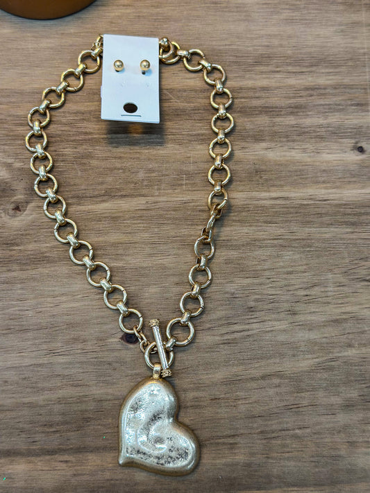 Vintage Heart Necklace