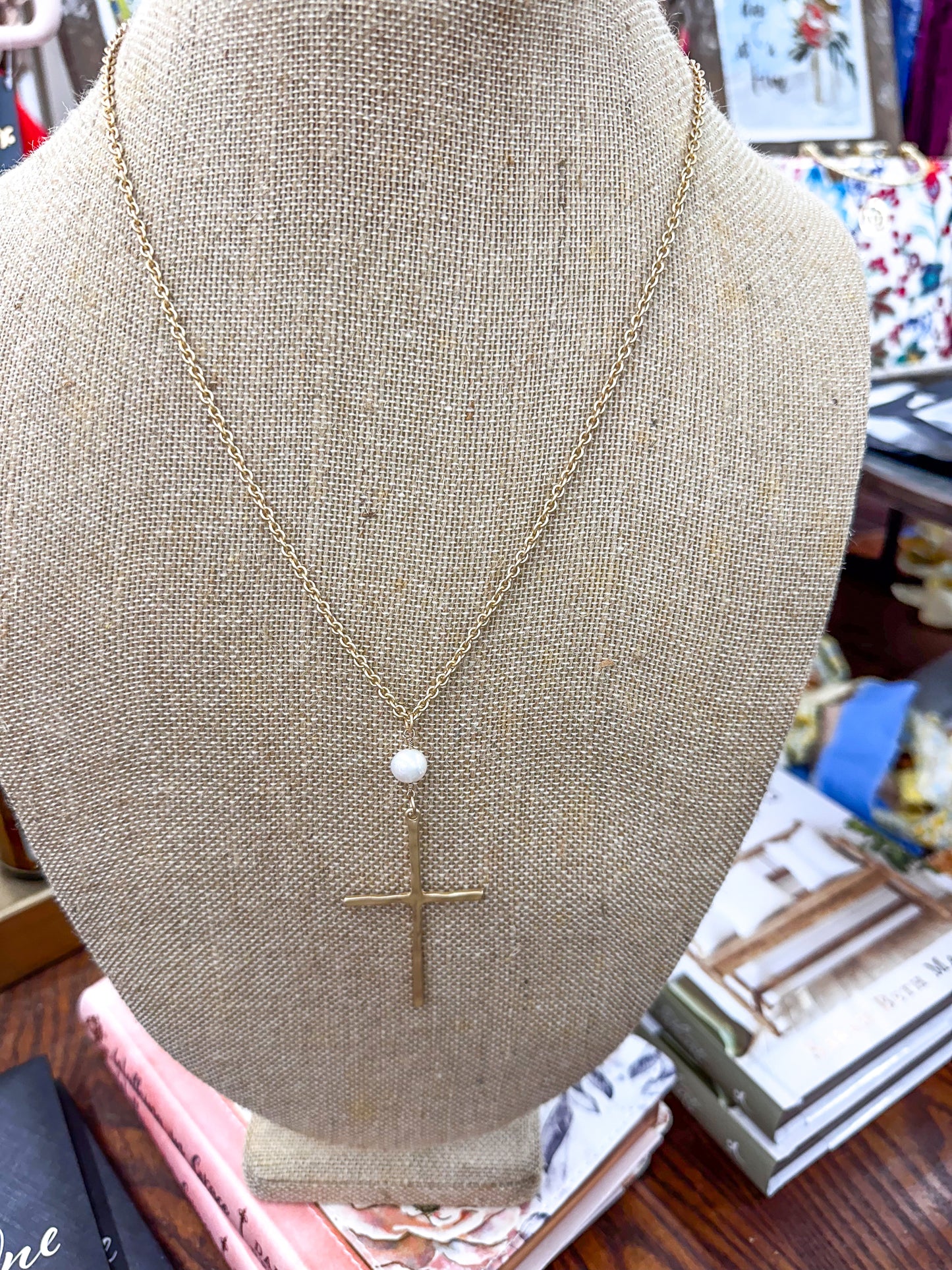 Long Cross Necklace