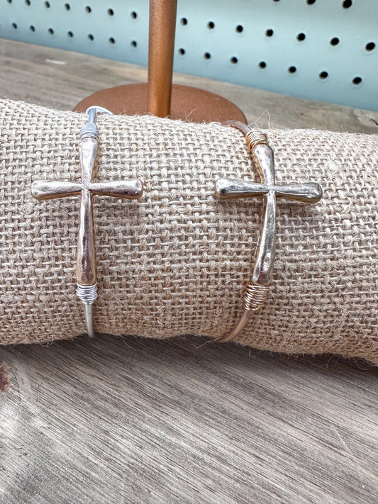 Wrapped Cross Bracelet