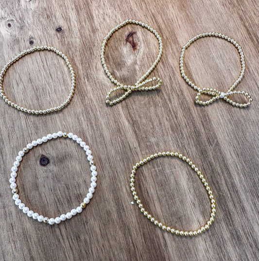 Gold Beaded Bracelet