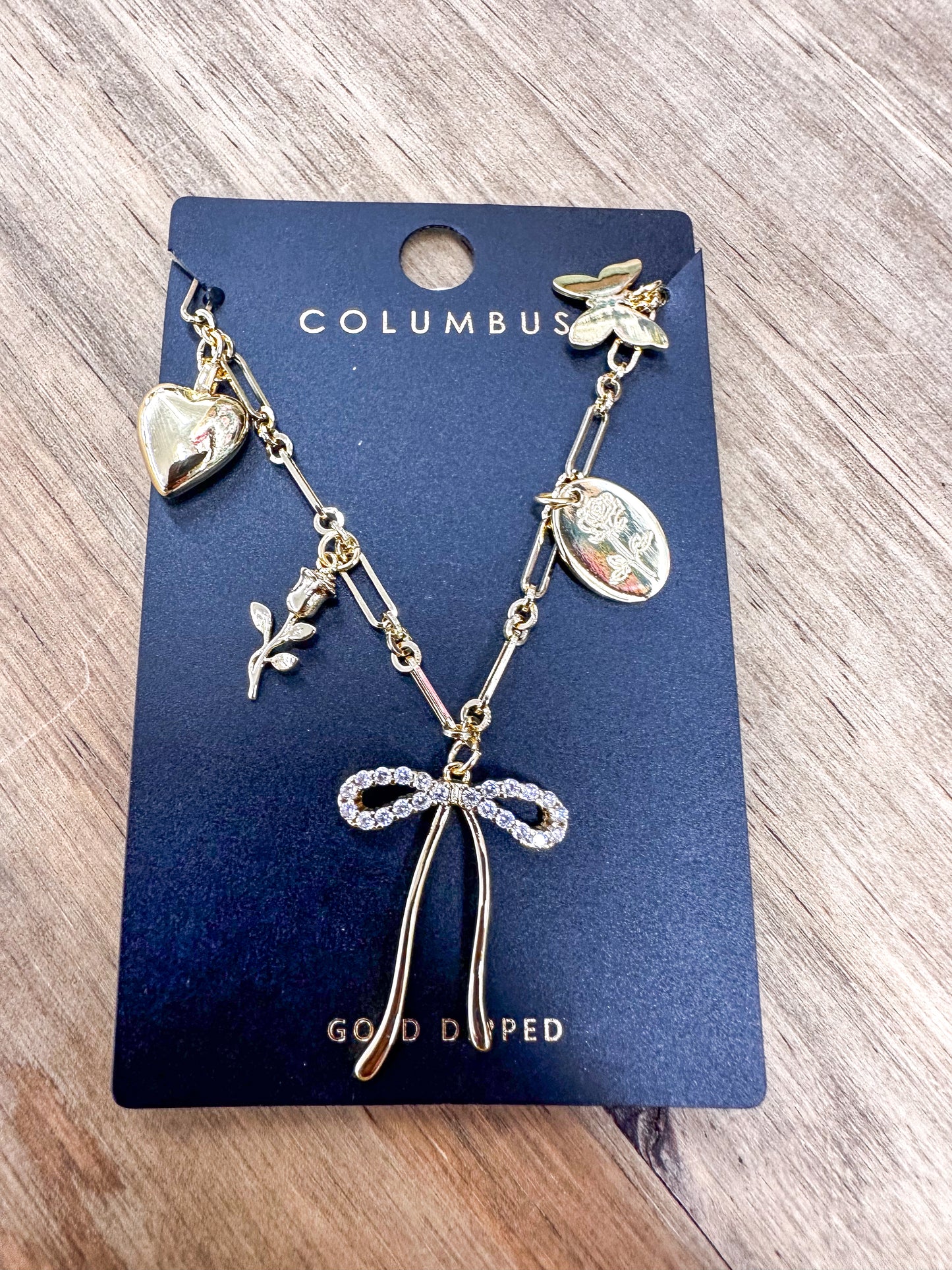 Bow Charm Necklace
