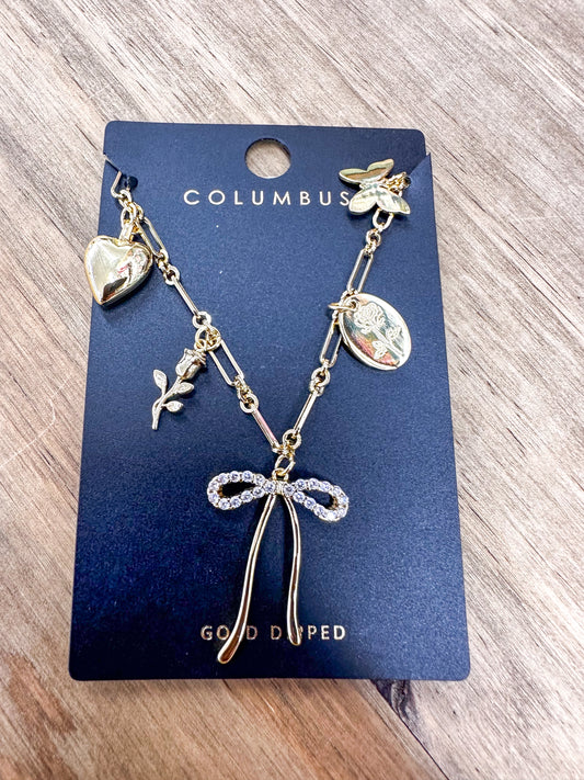 Bow Charm Necklace