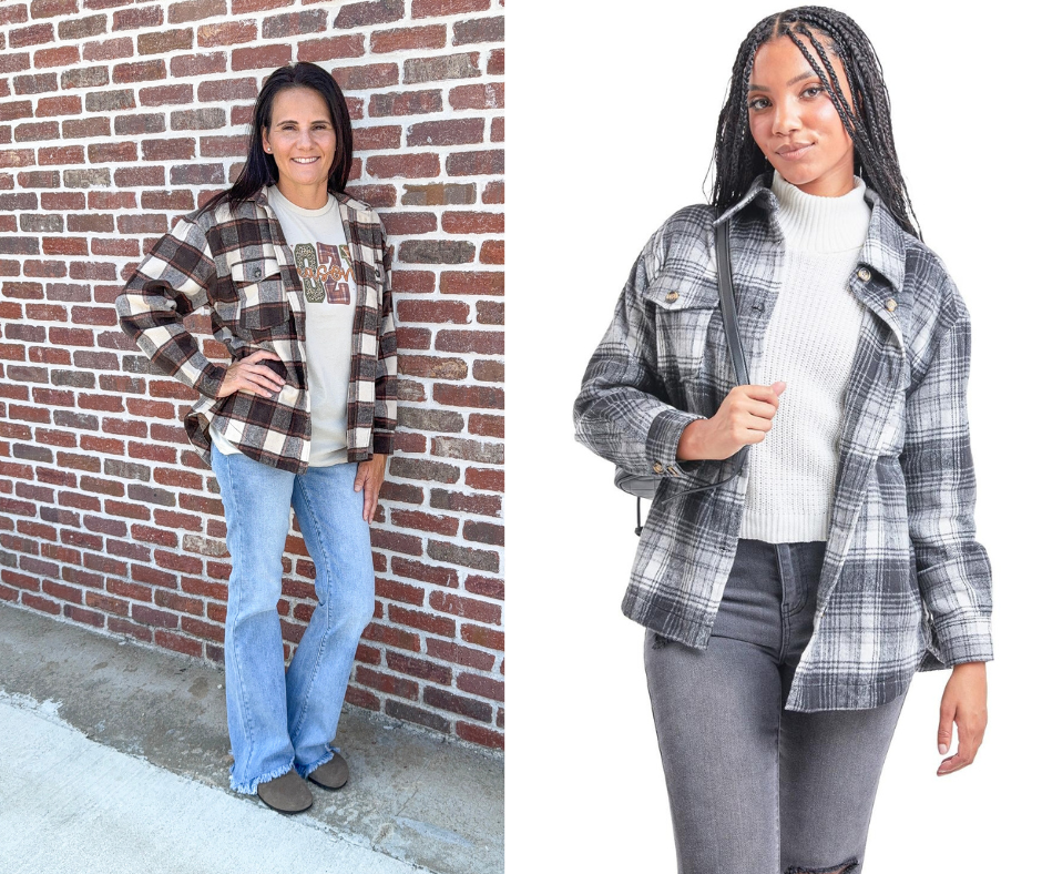 Plaid Flannel Top