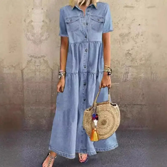 Denim Maxi Dress