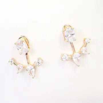 Mae CZ Jacket Earrings