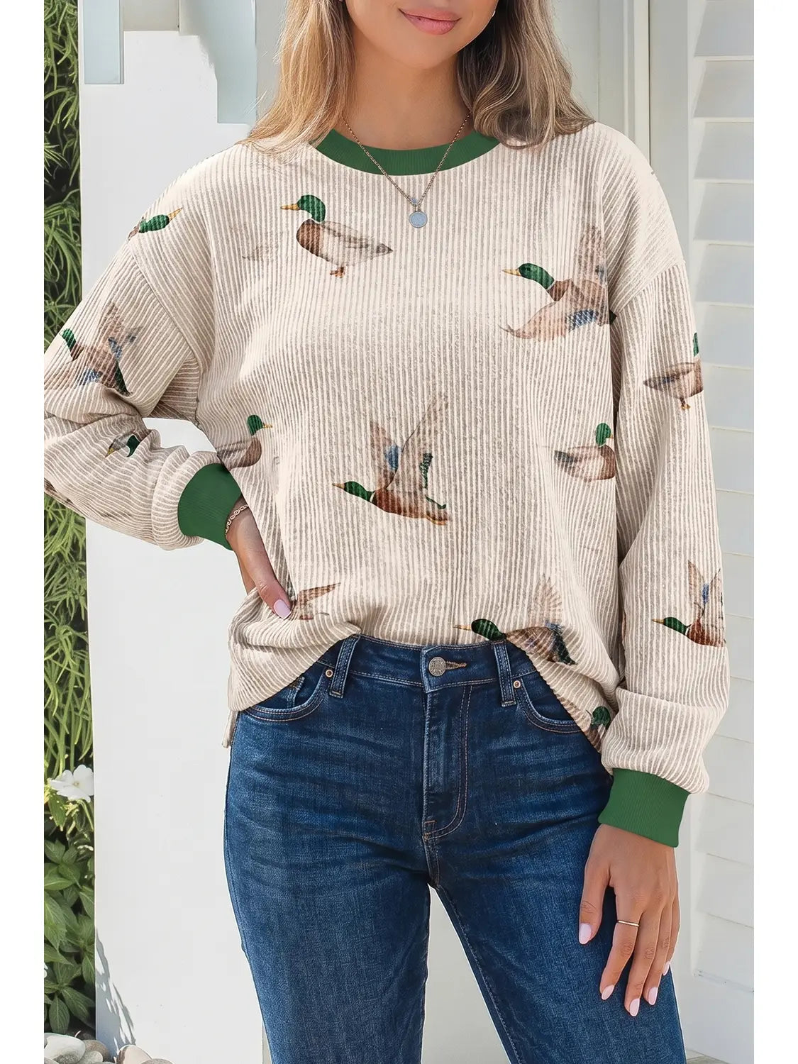 Ribbed Mallard Top
