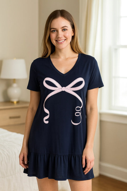 Bow Night Shirt