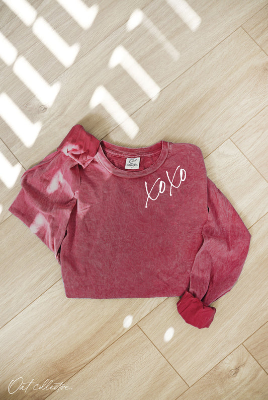 XOXO Mineral Wash Top