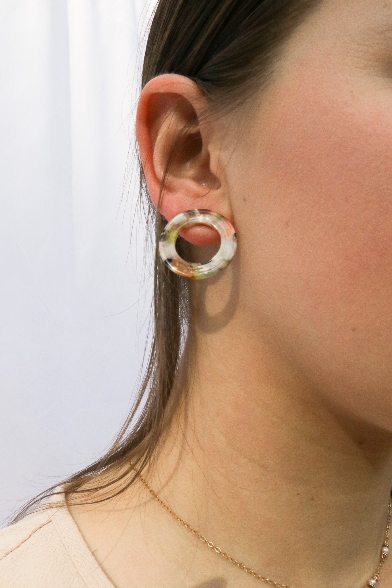 Cut Out Circle Earrings